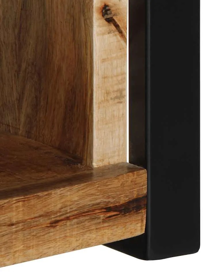TV szekrény 80x30x35 cm tömör durva fa Mango