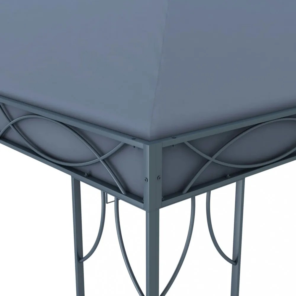 antracitszürke pavilon 400 x 300 cm