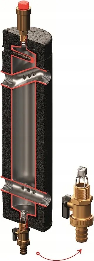 She-cd Condens hőszigetelt hidraulikus tengelykapcsoló 210 kW-ig, 50/125 Epp