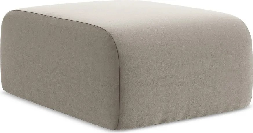 Világosbarna bársony lábtartó Lani – Makamii