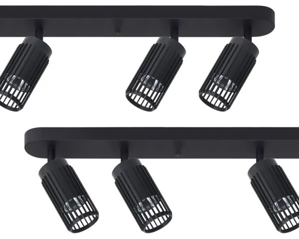 Spotlámpa VERTICAL 6xGU10/8W/230V fekete