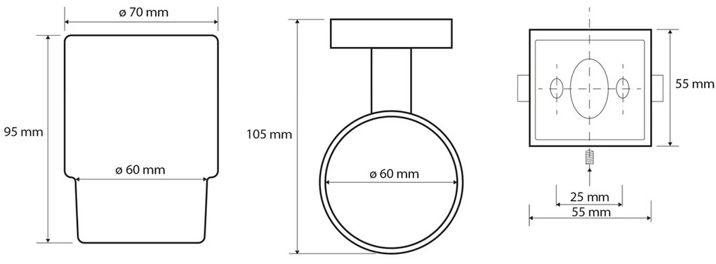 SAPHO XQ903 X-square pohár, króm