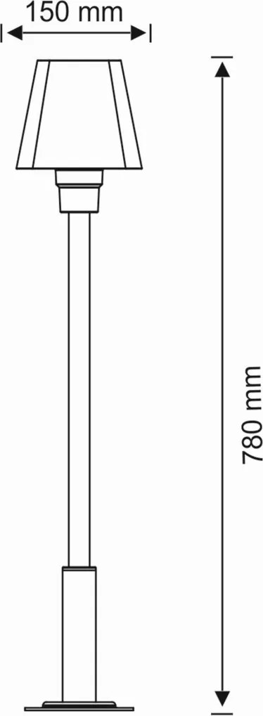 Polux GIZA 312280 Állólámpa 1x10W/E27 IP44