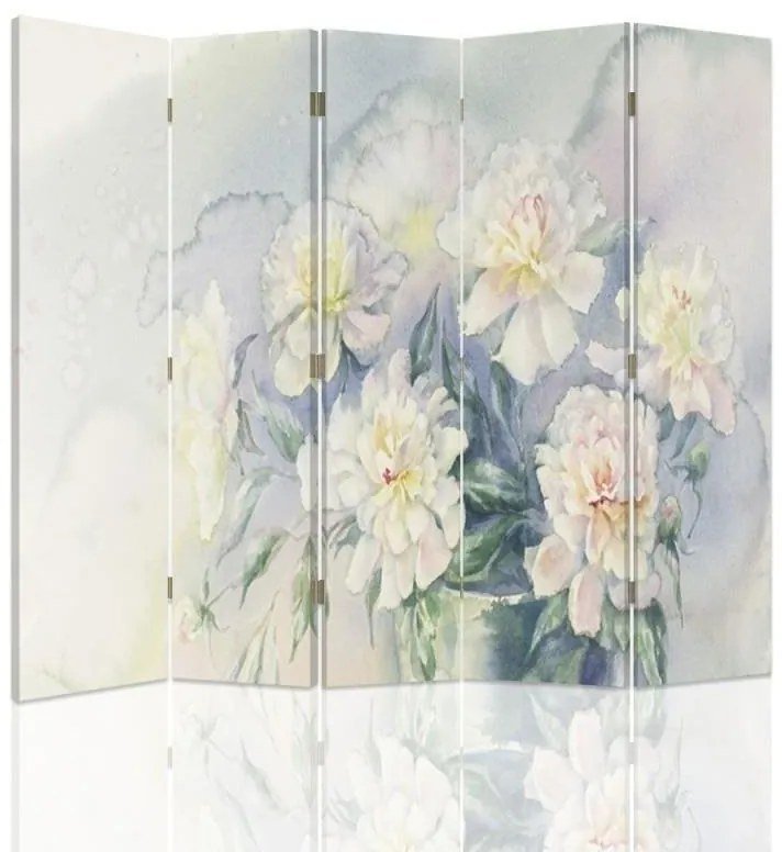 Gario Paraván Lágy pasztell virágok Méret: 180 x 170 cm, Kivitelezés: Klasszikus paraván