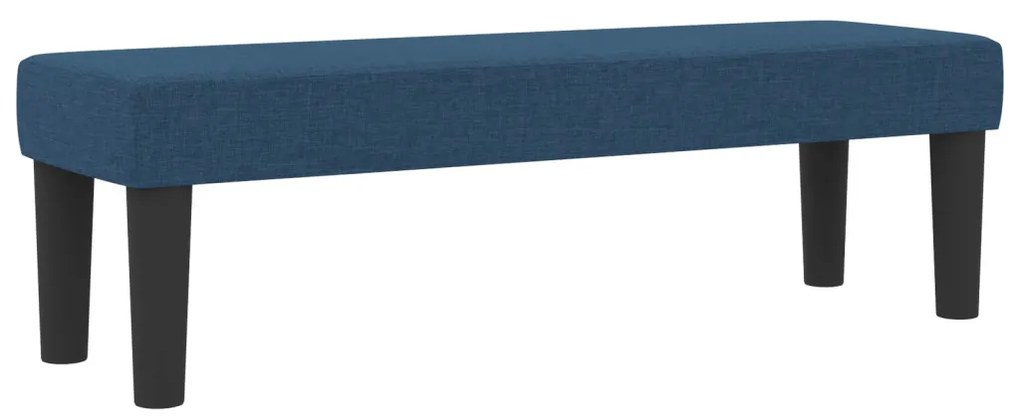 Box Spring ágy matraccal és paddal, kék, 140x200 cm szövet