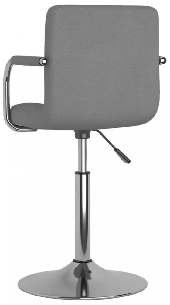 vidaXL világosszürke szövet étkezőszék