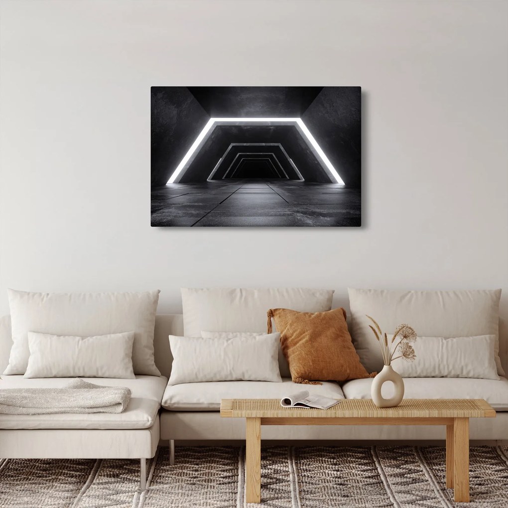 Kép - Futurisztikus alagút (90x60 cm)