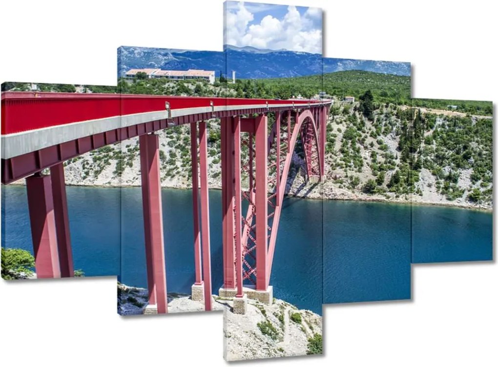 Vászonkép 100x70 Horvátország Maslenica híd