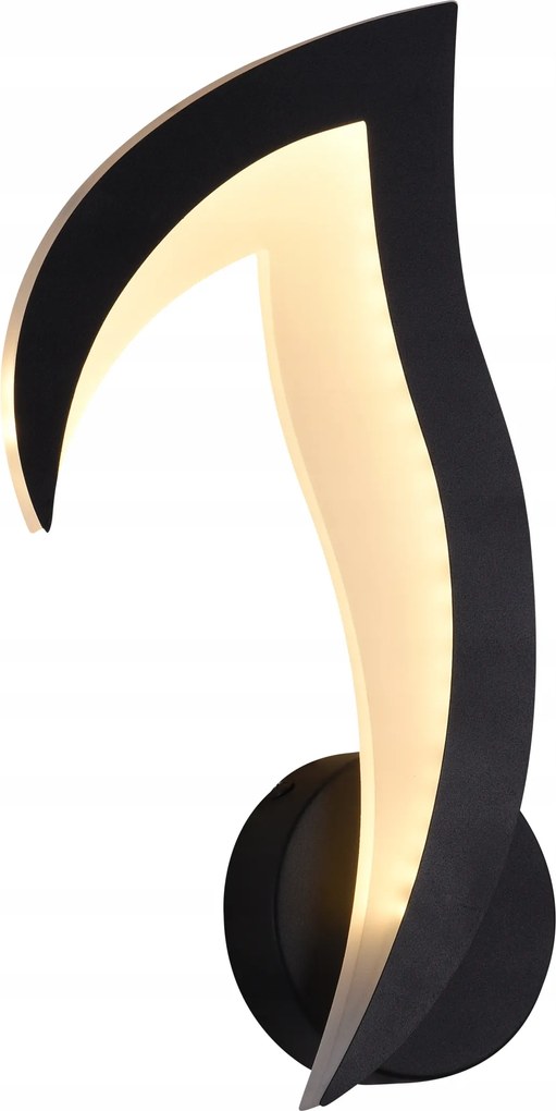 Led Fali lámpa Lótuszvirág Fekete Meleg szín