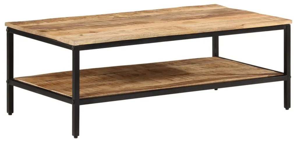 tömör nyers mangófa dohányzóasztal 100 x 50 x 35 cm