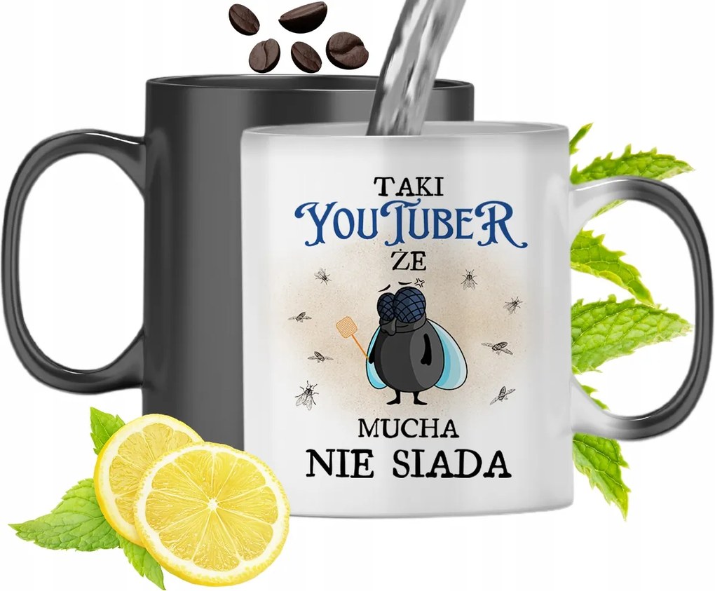 Mágikus Bögre Youtuber Színváltós, fényképes nyomattal