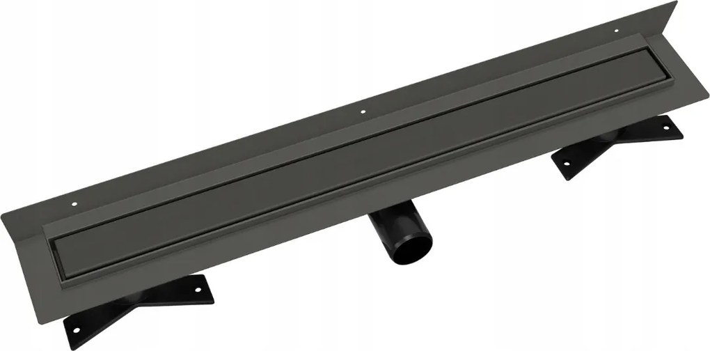 Vogi Premium Duo fali grafit lineáris lefolyó 70 cm alacsony Pvd szifon