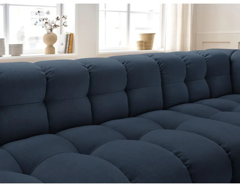 Sötétkék sarokkanapé (jobb oldali) Cloud – Bobochic Paris