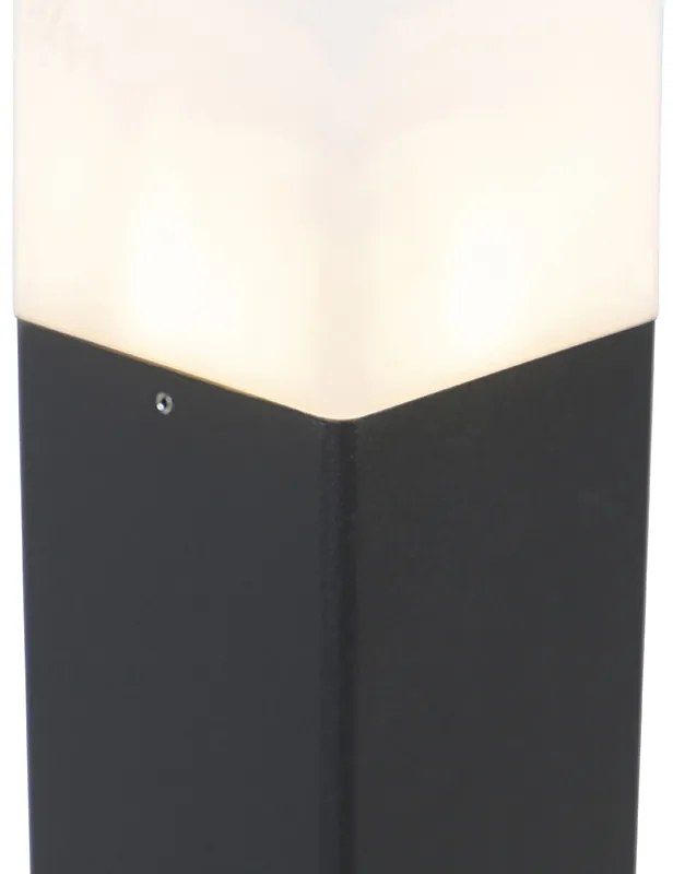 Kültéri talp fekete opál üveggel 50 cm földbe szúrható és kábelcsatlakozóval - Denmark