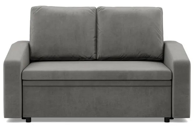 Zeus kanapé, bársony, hab töltet, döntött kartámasz, világosszürke