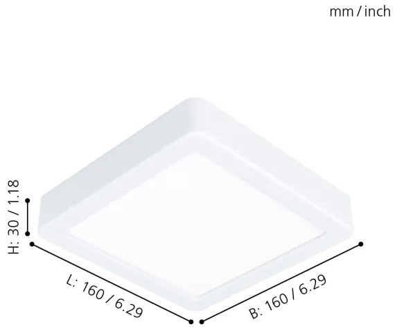 Eglo 99246 - LED mennyezeti lámpa FUEVA 5 LED/10,5W/230V