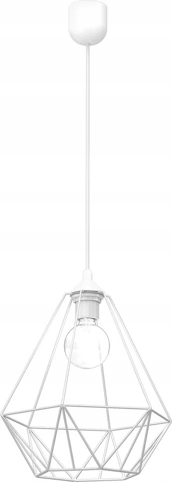 Függőlámpa Basket Fehér 1xE27
