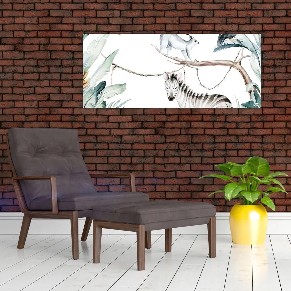 Kép - egzotikus állatok (120x50 cm)