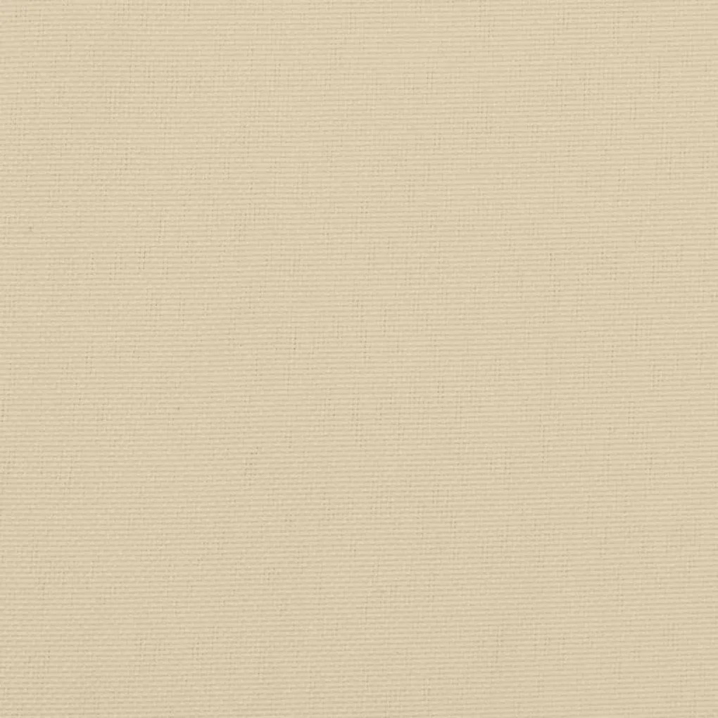 2 db bézs oxford szövet kerti padpárna 120 x 50 x 7 cm