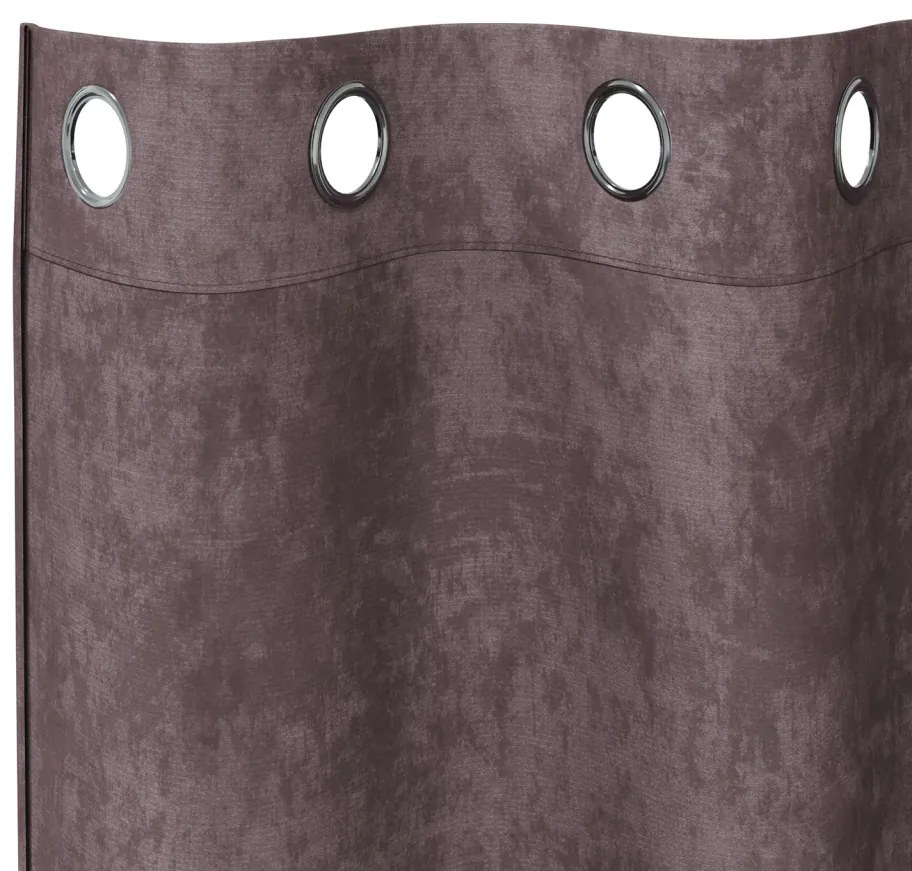 Velső Függönyök 2 db Gyűrűkkel Barna 225x140 cm