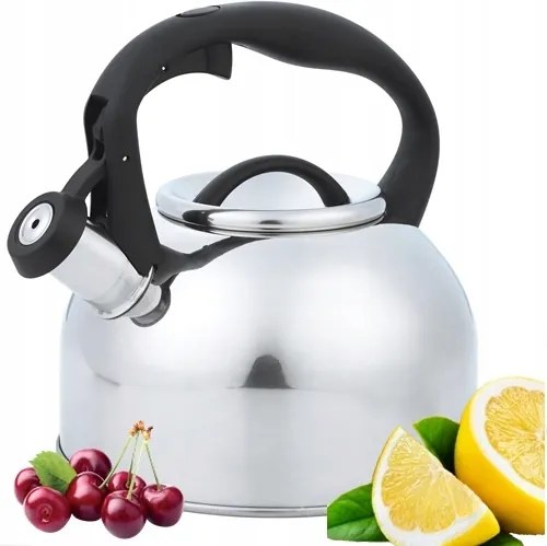 Rozsdamentes Vízforraló Síppal 2,5L Indukciós Gáz Rozsdamentes Acél Tartós