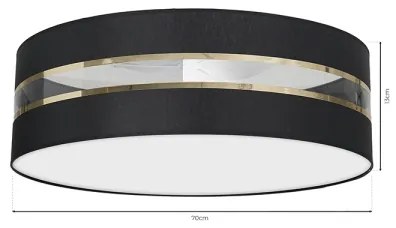 Mennyezeti lámpa ULTIMO 3xE27/60W/230V fekete