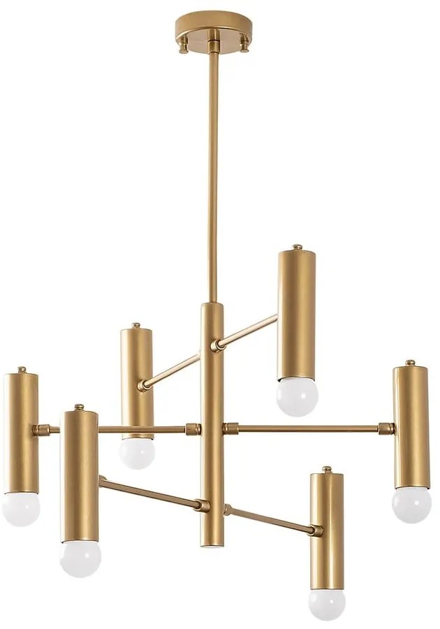 Aranyszínű függőlámpa fém búrával Gharib – Opviq lights