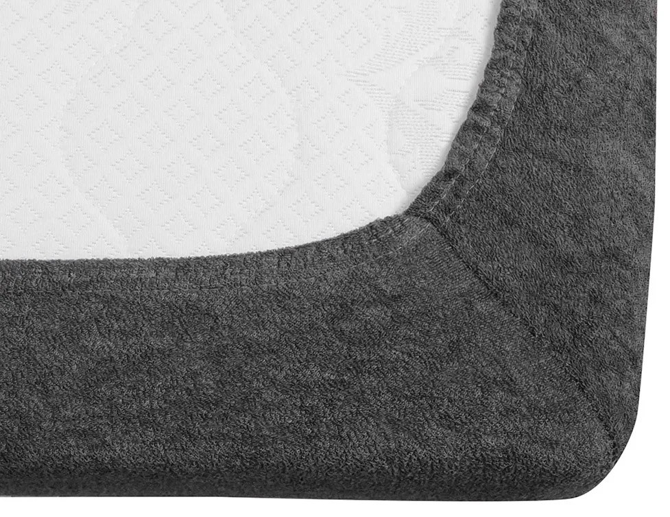Frottír EXCLUSIVE sötétszürke lepedő 90x200 cm