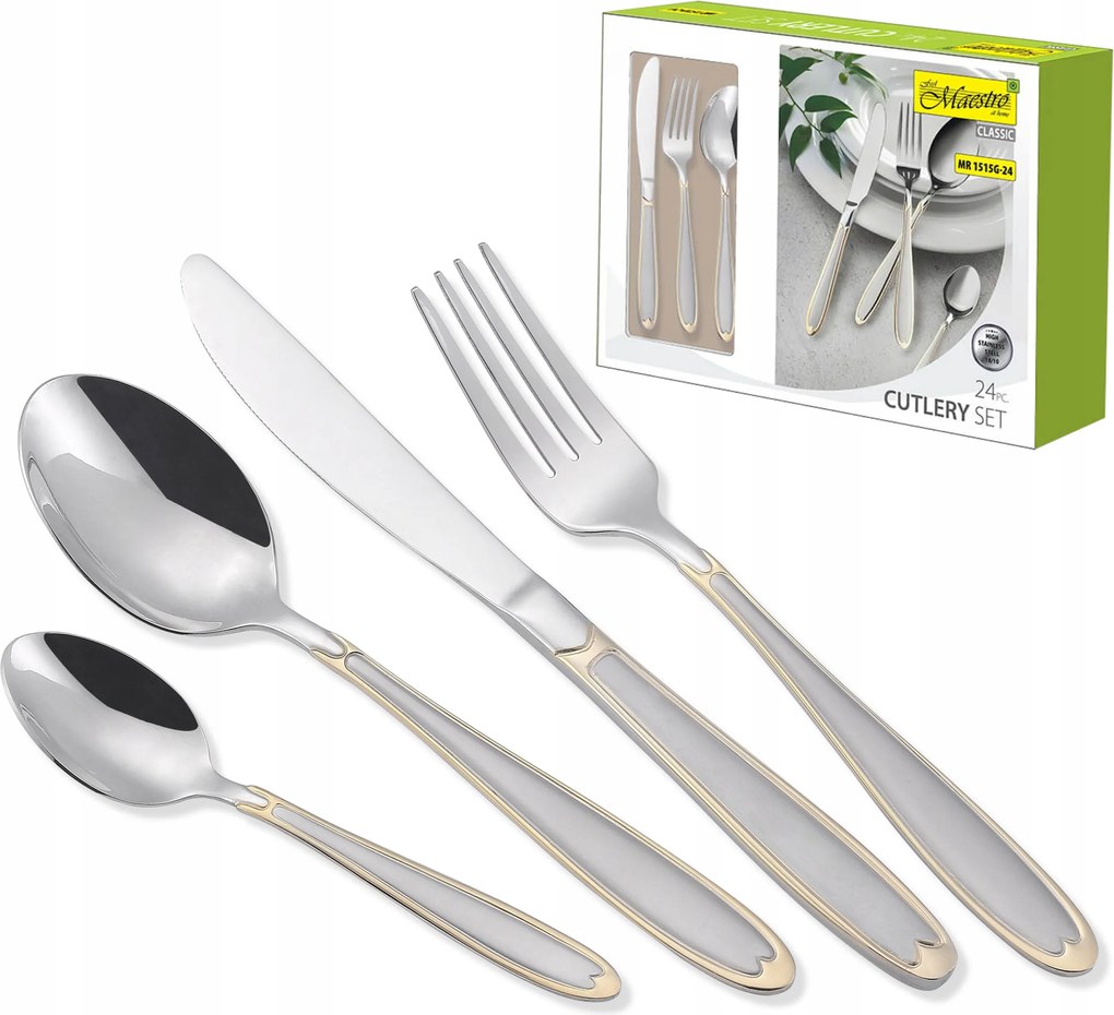 Evőeszköz szett 24 db-os Maestro rozsdamentes acél