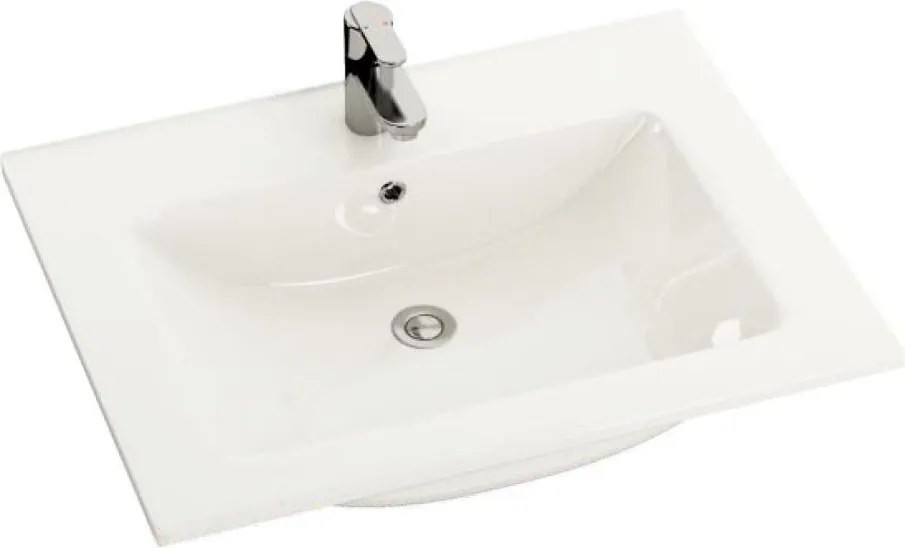 Süllyesztett mosdó CHICAGO 61x46,5 cm, fényes fehér