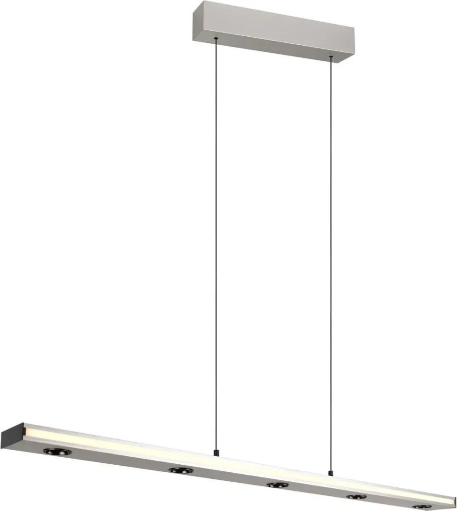 TRIO 353010107 GRAHAM Modern Led Függesztett Lámpa Ezüst LED IP20