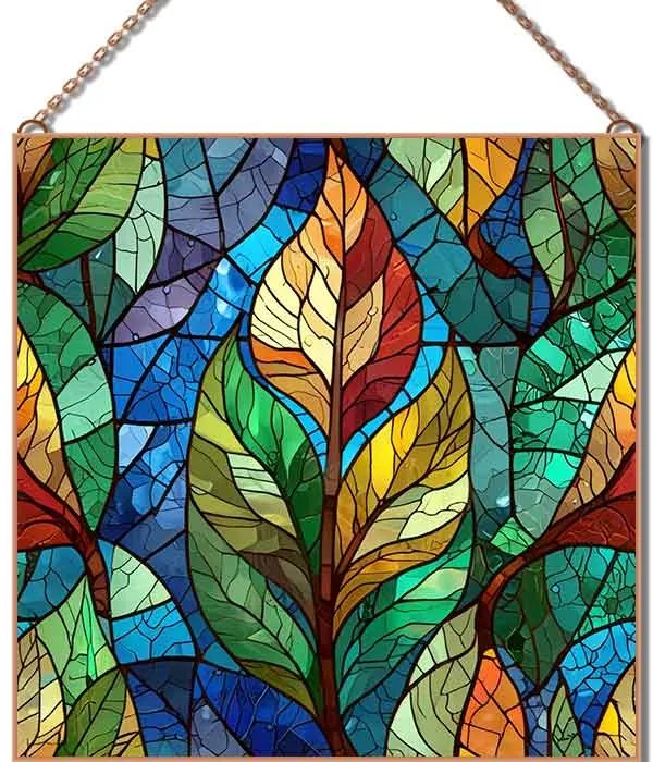 Levelek 60 üvegkép, falikép