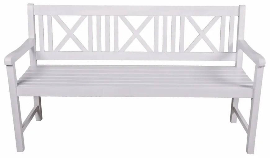 Fehér tömörfa kerti pad Malmö – Garden Pleasure