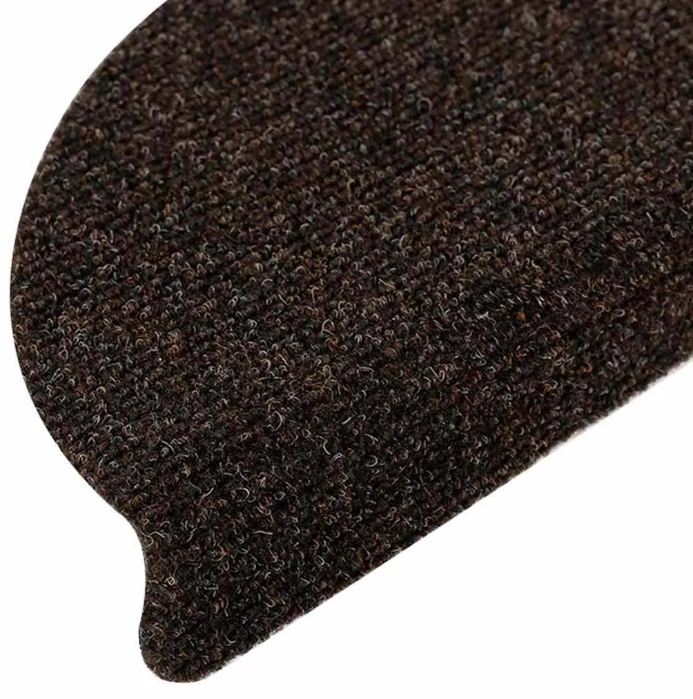 10 db barna tűlyukasztott öntapadó lépcsőszőnyeg 56 x 17 x 3 cm