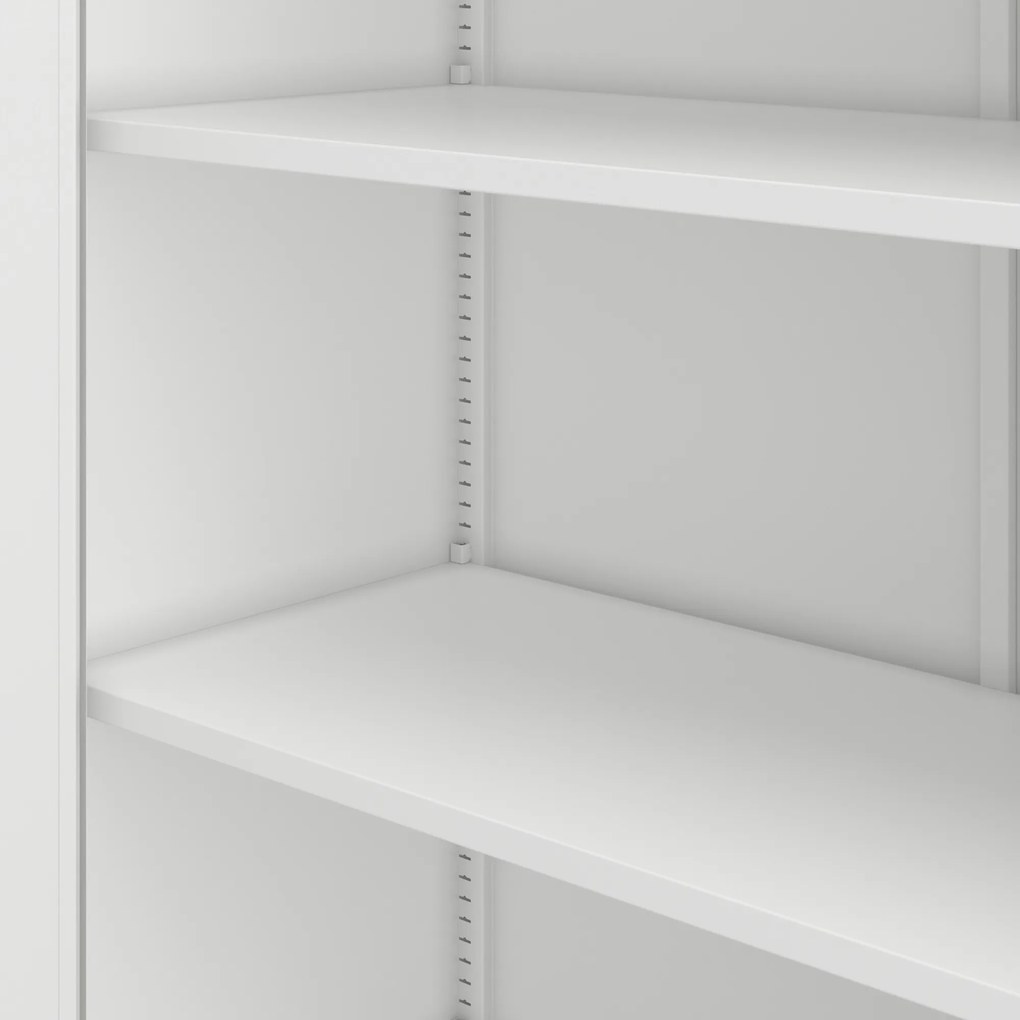 Fém irodai és műhelyszekrény fehér JAN H2200 900 x 2200 x 400 mm