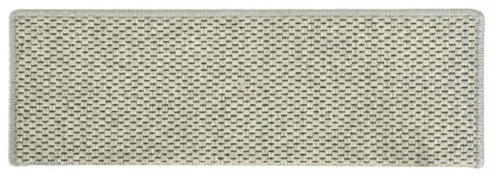 15 db szizál hatású zöld öntapadó lépcsőszőnyeg 65x21x4 cm