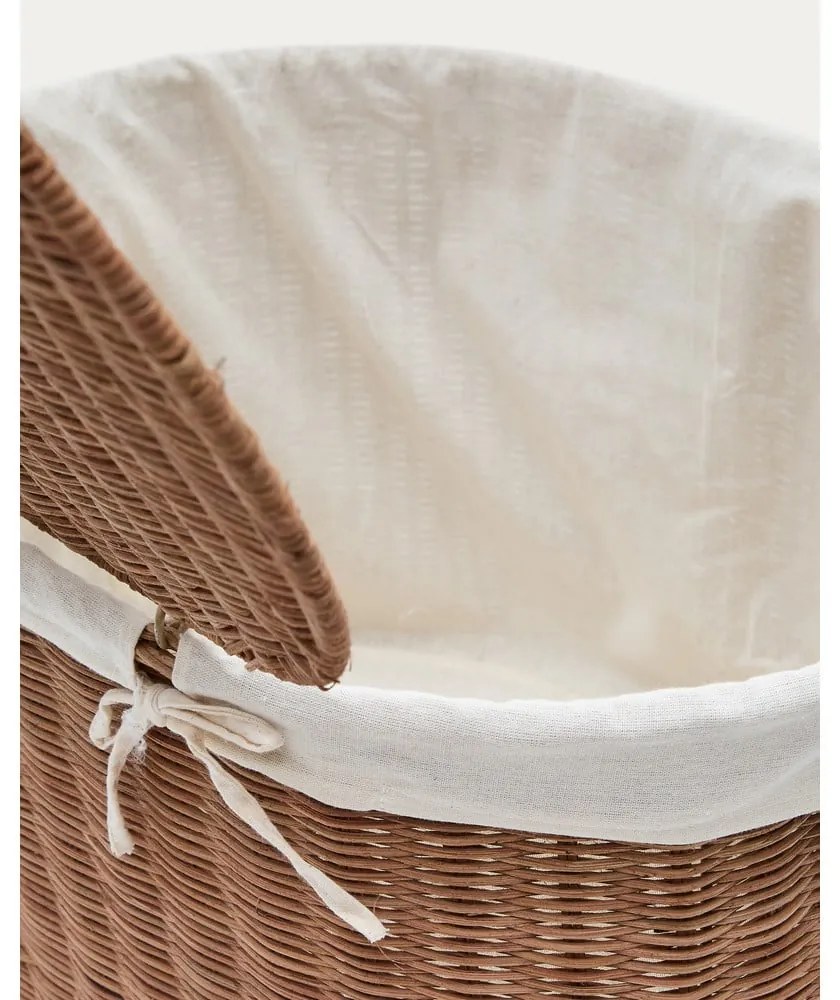 Rattan tárolókosár szett 2 db-os 50x36x32 cm Indali – Kave Home