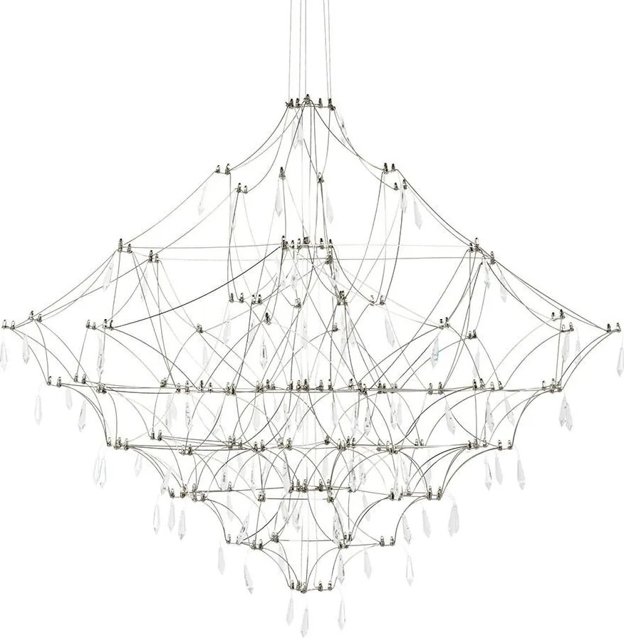 KING HOME MSE1501100209 CONSTELATION Modern Led Függesztett Lámpa Ezüst LED IP20