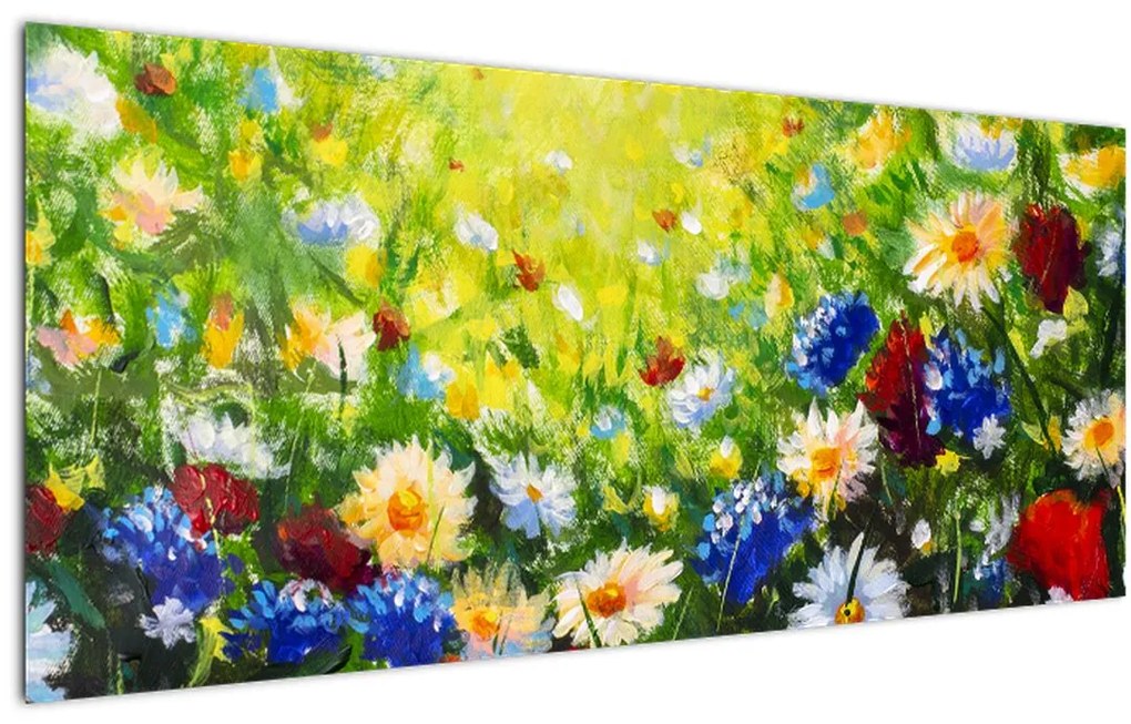 Vadvirágok képe (120x50 cm)