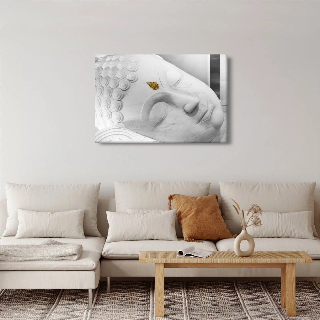 Kép - Fehér Buddha (90x60 cm)
