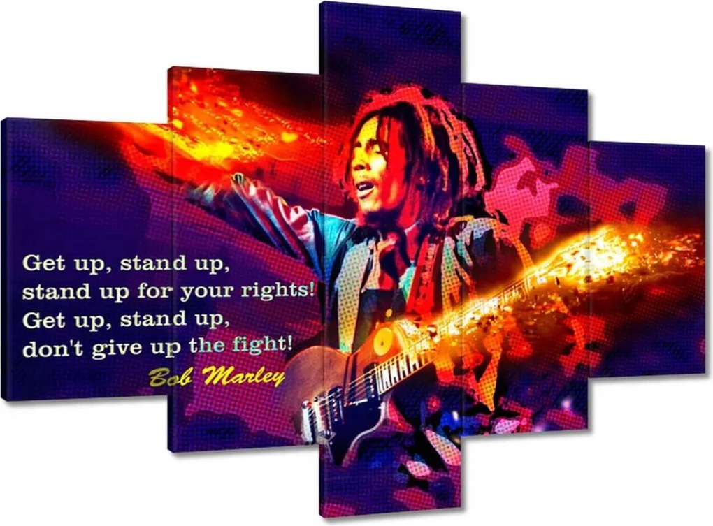Festmények 100x70 Bob Marley egy koncerten