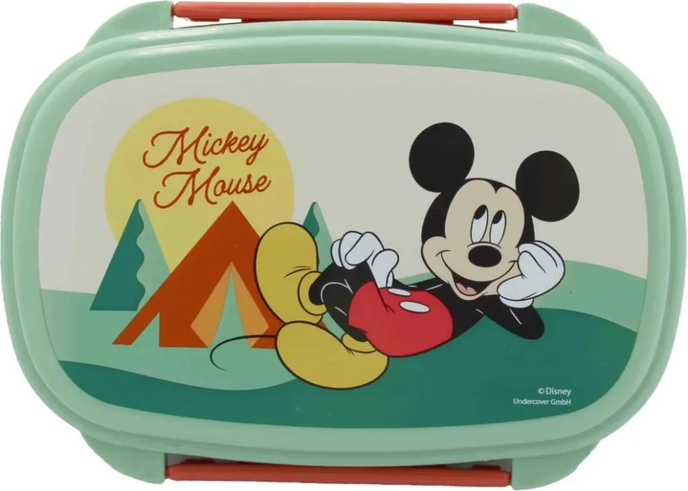 Disney Mickey Nature szendvicsdoboz + evőeszköz szett