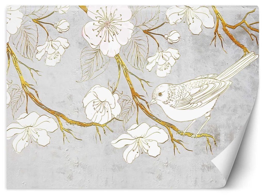 Gario Fotótapéta Madár és virágok Anyag: Vlies, Méret: 300 x 210 cm