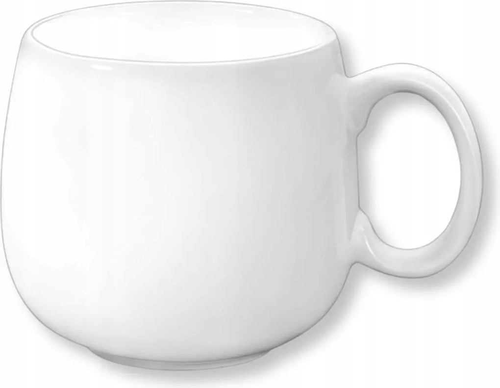 Teás- és kávéscsésze 400ml Fehér klasszikus Porcelán kerámia Wilmax