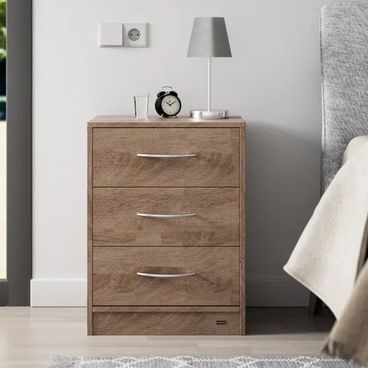 Casaria® Eloise éjjeliszekrény 54x39x28 cm - tölgy