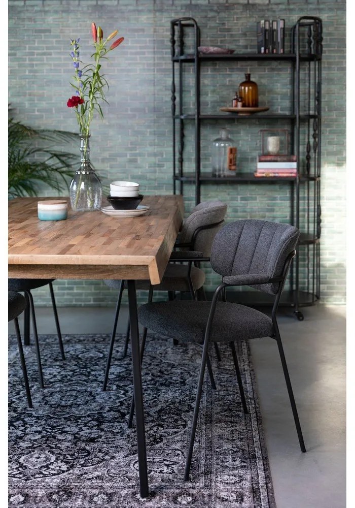 Világosszürke étkezőszék szett 2 db-os Jolien – White Label