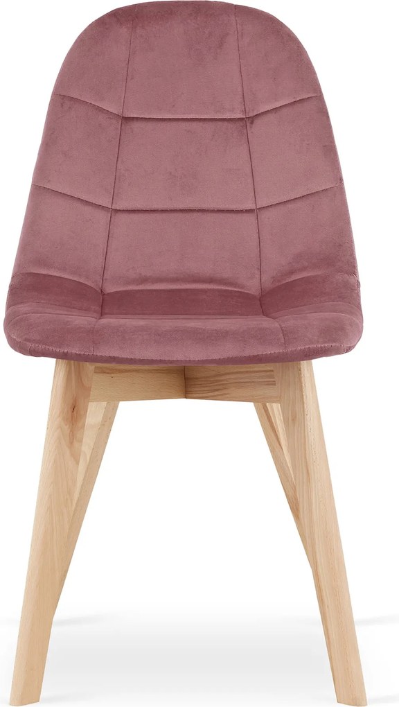 Akció Sötét rózsaszín bársony étkezőszék BORA II. minőség
