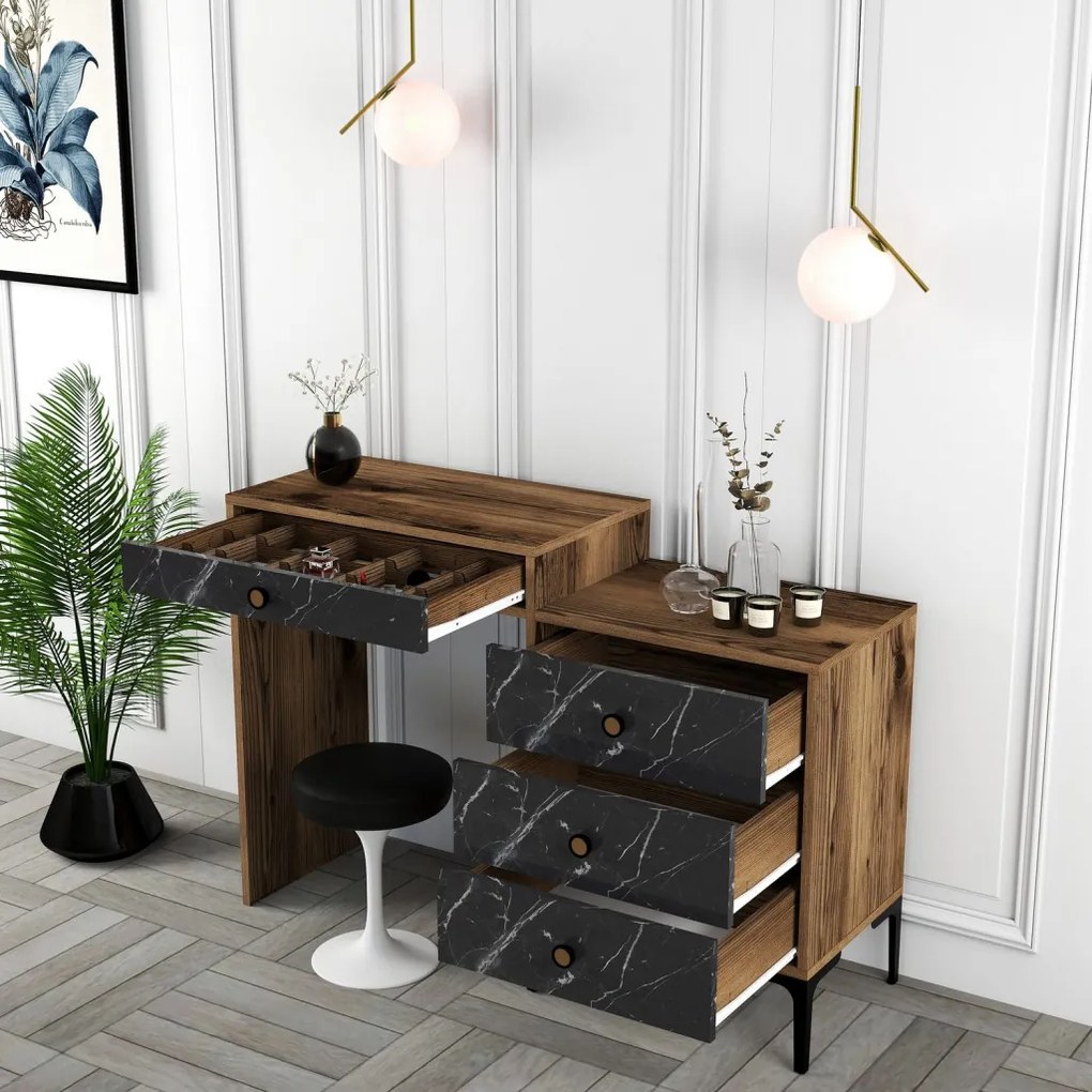 Lizbon 555 - Walnut, Black