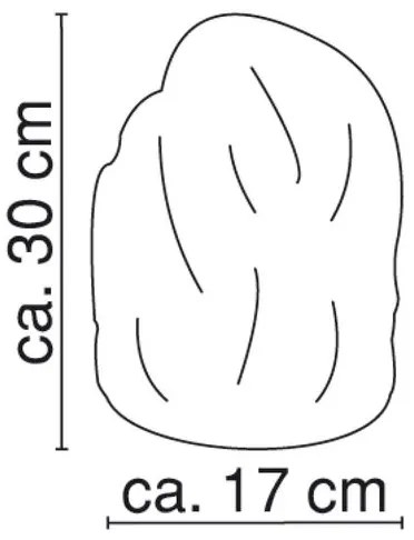 GLOBO 2834 - Sólámpa STONE 1xE14/15W/230V
