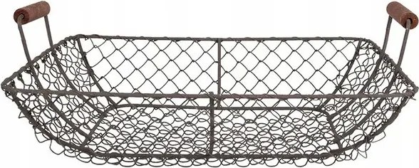 Fém kosár 32x26x12 cm